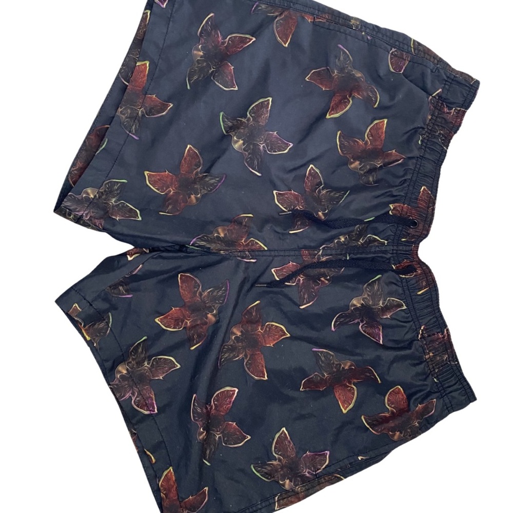 Navy Stranger Things Swim Shorts